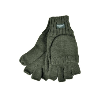 Strick Handschuh mit Thinsulate ohne Fingerkuppen & Fäustel