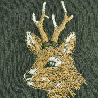 Hubertus Herren Sweatshirt mit Polokragen und Stickerei - Jagdbekleid
