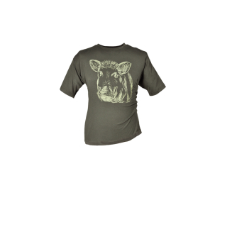 Kinder T-Shirt mit Keilerkopf 104 315 oliv