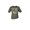 Kinder T-Shirt mit Keilerkopf 116 315 oliv