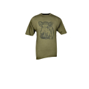 Kinder T-Shirt mit Keilerkopf 128 315 oliv