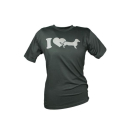 Hubertus Damen T-Shirt -  I LOVE TECKEL